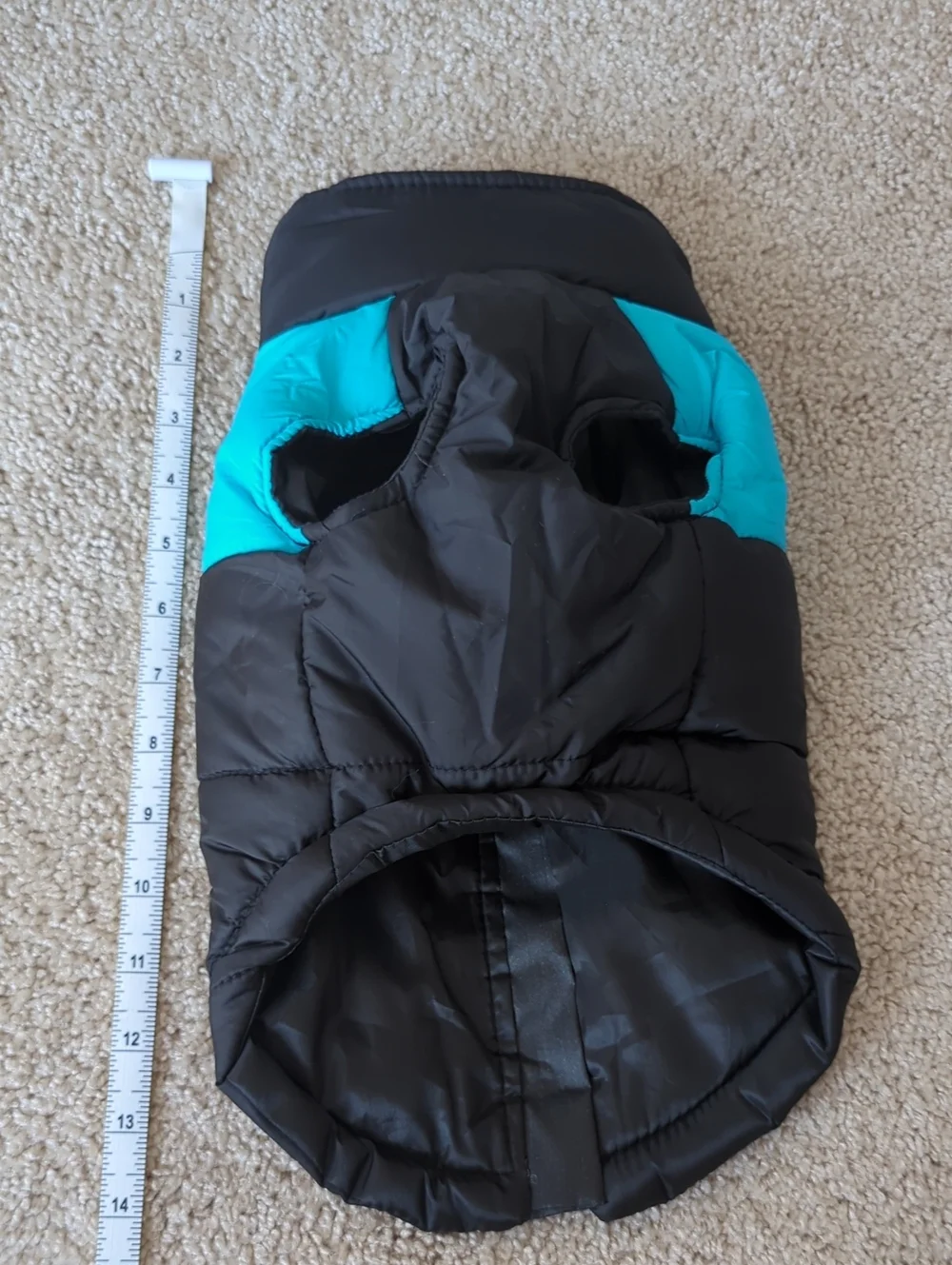 Purple Fleece Dog Sweater + Black & Teal Puffer Vest - 2 Pack